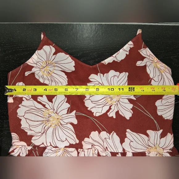 GAP Floral Maxi Dress in Red and Cream - Picture 6 of 8